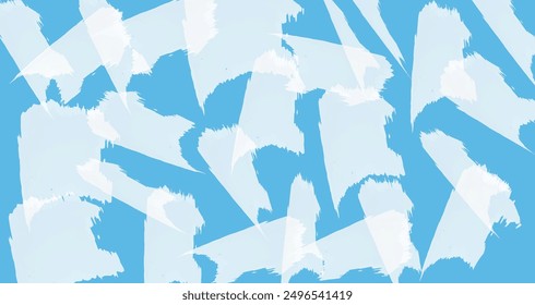 Patrón de pincelada Abstractas azul y blanco vibrante: fondo audaz y dinámico, diseño de alto contraste, perfecto para proyectos creativos, arte digital, decoración moderna del hogar y Fondo de pantalla con estilo ".