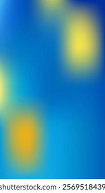 Vibrant blue and yellow gradient background.  Perfect for website banners, app interfaces, or any design needing a modern, colorful aesthetic.  Smooth, blurred texture creates a tranquil feel.