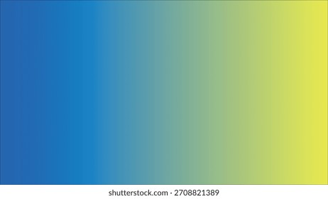 Fundo de gradiente amarelo azul vibrante. Mistura suave de cores verticais. Elemento de design abstrato.