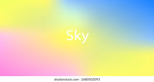 Gradiente azul, amarillo y rosa vibrante con una mezcla suave, perfecto para diseños digitales abstractos y modernos.  