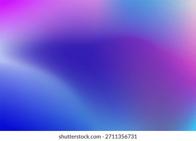 Fondo Púrpura Difuminado Vibrante Del Gradiente Azul Con Los Aspectos Destacados Suaves Rosados Para Los Proyectos De Diseño Y Las Ilustraciones Digitales Modernas