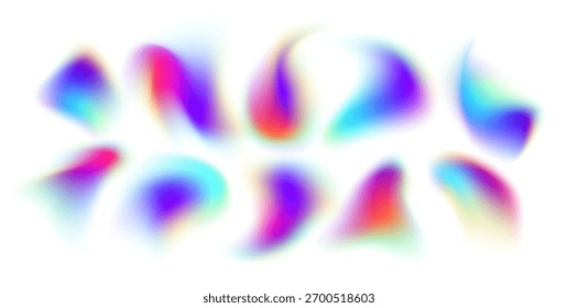 Las vibrantes manchas de color borroso crean un sentimiento abstracto de ensueño ideal para fondos creativos y proyectos de diseño.