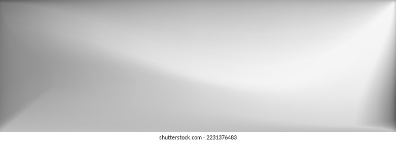 Vibrant Blurred Texture Illustration. Grey  Monochromatic Original Background. Natural Wavy Gradient Mesh. Black and white Metallic Wavy Gradient Mesh. Water Blank Smooth Surface Backdrop.