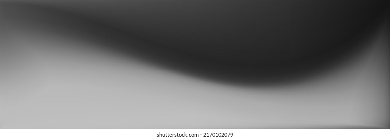Vibrante Ilustración De Textura Desenfocada. Malla de gradiente ondulada monocromática de aluminio. Malla de gradiente ondulado natural. Fondo de superficie lisa en blanco y negro. Fondo de la oficina gris plateado.