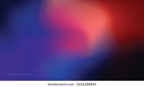 Vibrant Blurry Gradient of Red, Pink, and Blue Colors