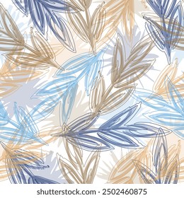Vibrant boho print.  Blooming flower painting for summer.