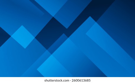 Vibrant bright blue geometric background featuring a dynamic composition of square shapes. The modern and abstract design makes it ideal for branding, digital artwork, and web design.