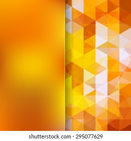 Vibrant bright orange abstract geometric background.