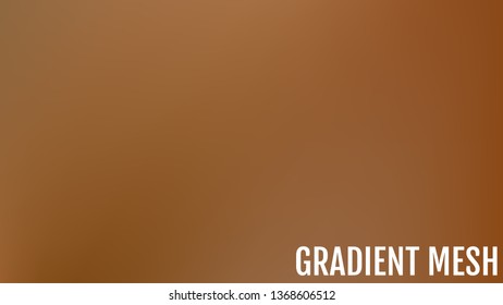 Vibrant brown color smooth silk background with with shade effect. Colorful mesh gradient backdrop. 