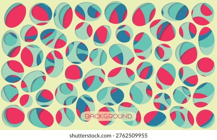 Vibrant Bubble Overlay Abstract Background