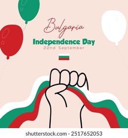 Vibrant Bulgaria Independence Day Poster Banner Templates