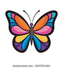 A Vibrant Butterfly Vector Illustration