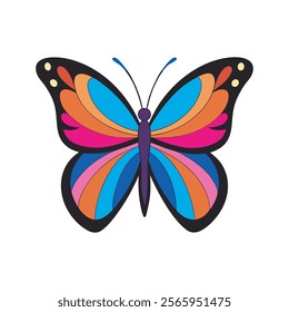 A Vibrant Butterfly Vector Illustration