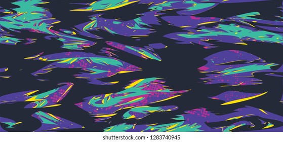 Vibrant Camouflage Pattern