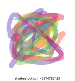 A vibrant canvas of abstract strokes, blending hues in a dance of spontaneity and creativity.