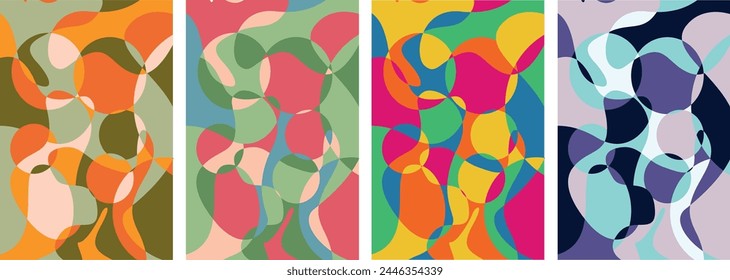 Vibrant card collection for every season. Contemporary abstract designs featuring fluid shapes. Versatile templates perfect for advertising, branding, banners, covers, labels, posters, and sales