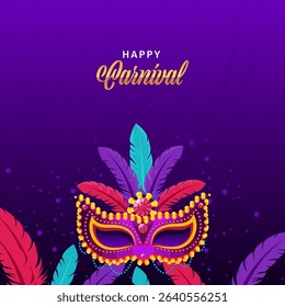 Vibrant Carnival Celebration with Colorful Masks and Festive Spirit.