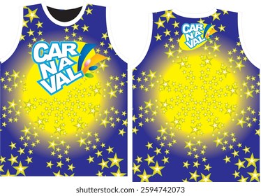 Vibrant Carnival Sports Shirt – Festive Wave Design and Modern Athletic Style


