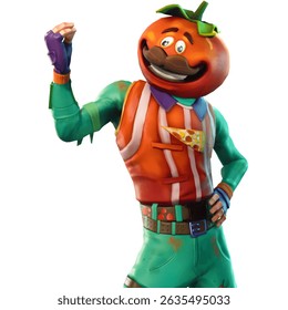 Vibrant Cartoon Tomato Character with style