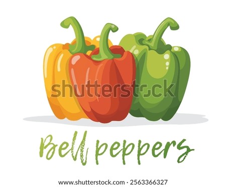 Similar – Image, Stock Photo Edible peppers Pepper