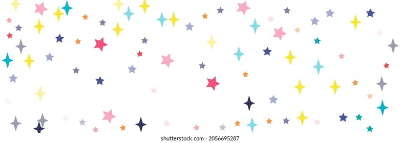 Vibrant Chaotic Green Violet Vivid Multicolor Turquoise Illustration. Pink Print Red Sea Bright Lavender Yellow Blue Sky Background. White Stars Orange Azure Colorful Pastel Indigo Stars Pattern.
