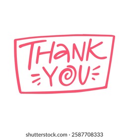 A vibrant and cheerful Thank You message that features playful typography complemented by bright colors