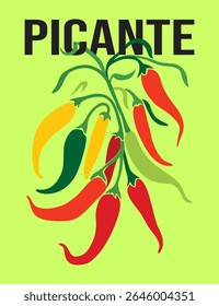 Vibrant chili pepper art for food lovers, Latin-style designs, or eye-catching prints.
