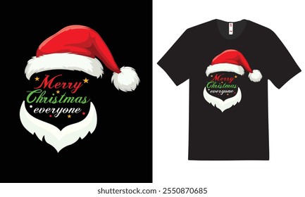 A vibrant Christmas t-shirt design with festive elements like snowflakes, reindeer, and a Christmas tree, perfect for spreading holiday cheer and seasonal joy.