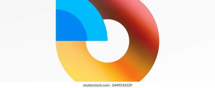 Ein lebendiger Kreis mit elektrischen Blautönen und Schattierungen, die Energie und Kreativität symbolisieren, sticht vor einer weißen Kulisse hervor. Dieses Makro-Fotografie erfasst die komplizierten Grafikdetails