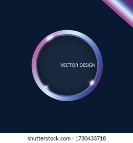 Circulo geométrico vibrante de círculo para el vector de publicidad