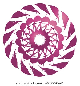 vibrant circle geometric pattern, with gradient colored. art circular