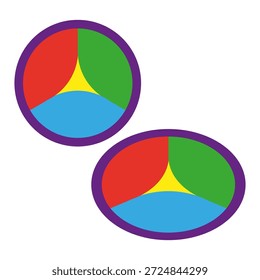 Vibrant circular charts. Extraordinary data Vector. Professional graph icons. Sophisticated statistical graphics. EPS 10.