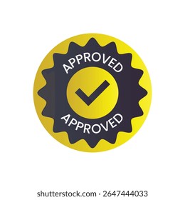 A vibrant, circular emblem dominates the scene, radiating a sense of validation and endorsement. 