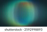 Vibrant circular gradient pattern with ribbed fractal glass texture effect blending teal deep blue colors. Minimalistic and futuristic abstract background perfect for creative digital designs. Vector