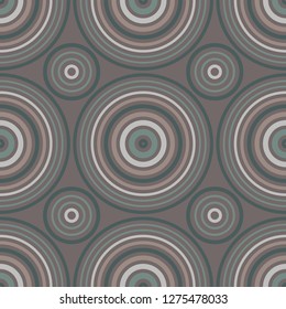 Vibrant circular seamless pattern, abstract colorful background, texture.