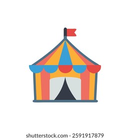 A vibrant circus icon capturing the excitement of fun and entertainment.
