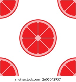 Vibrant Citrus Fruit Slices Vector Seamless Pattern Digital Paper – Orange, Lemon, Lime, Grapefruit, Fresh Summer Juicy Background for Scrapbooking, Fabric, Packaging, and Graphic Design