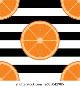 Vibrant Citrus Fruit Slices Vector Seamless Pattern Digital Paper – Orange, Lemon, Lime, Grapefruit, Fresh Summer Juicy Background for Scrapbooking, Fabric, Packaging, and Graphic Design