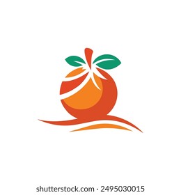 Vibrant Citrus Sleek Vector Orange Design