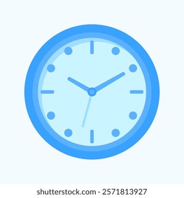 A vibrant clock vector icon with a clean and modern design, suitable for time-themed projects, apps, or creative materials