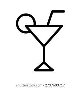 Vibrant Cocktail icon set for drinks menu, bar branding, and beverage design proje

