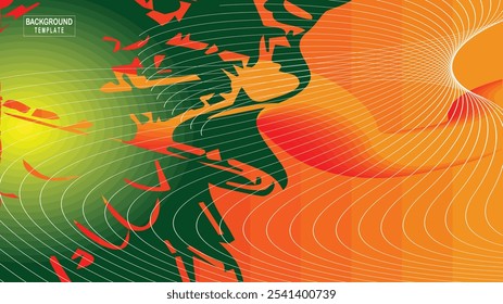 A vibrant collection of abstract background templates with flowing wave patterns, combining colorful shades. These backgrounds exude energy and movement, making them ideal for modern designs.