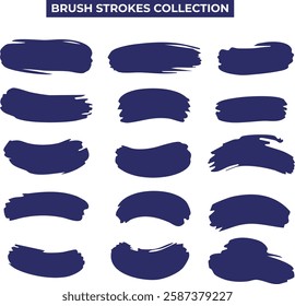 vibrant collection of brush stroke vectors