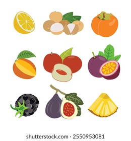 A Vibrant Collection of Fruits and Veggies