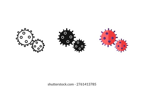 Vibrant collection of interlocking gears and sprockets in bold colors, ideal for mechanical, engineering, or technology-themed designs, infographics, and business presentations.