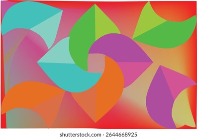 Vibrant Color Card vector design, featuring bright hues, bold palettes, and creative inspiration. Perfect for graphic designs, art projects, and colorful illustrations.