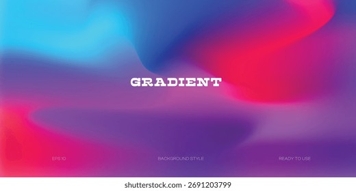 Fondo de gradiente de color vibrante. diseño de gradiente de desenfoque de Vector