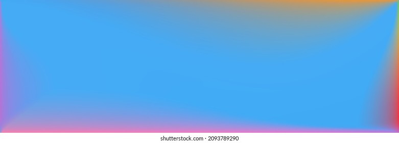 Lebhafter, strahlender Farbmesh. Naturmeer Vivid unscharfe Textur Illustration. Aquareller, unscharfer Hintergrund. Hintergrund der horizontalen Linien des Ozeans. Mehrfarbiger Regenbogen Wavy Farbverlauf Mesh.