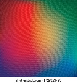 Fondo vibrante de color y borrosa, arte de textura abstracta y tema de fondo de pantalla Ilustración vectorial