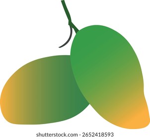 Vibrant colored mango illustration with a fresh and juicy look. Perfect for tropical themes, food packaging, healthy lifestyle visuals, branding, and summer-inspired creative projects.